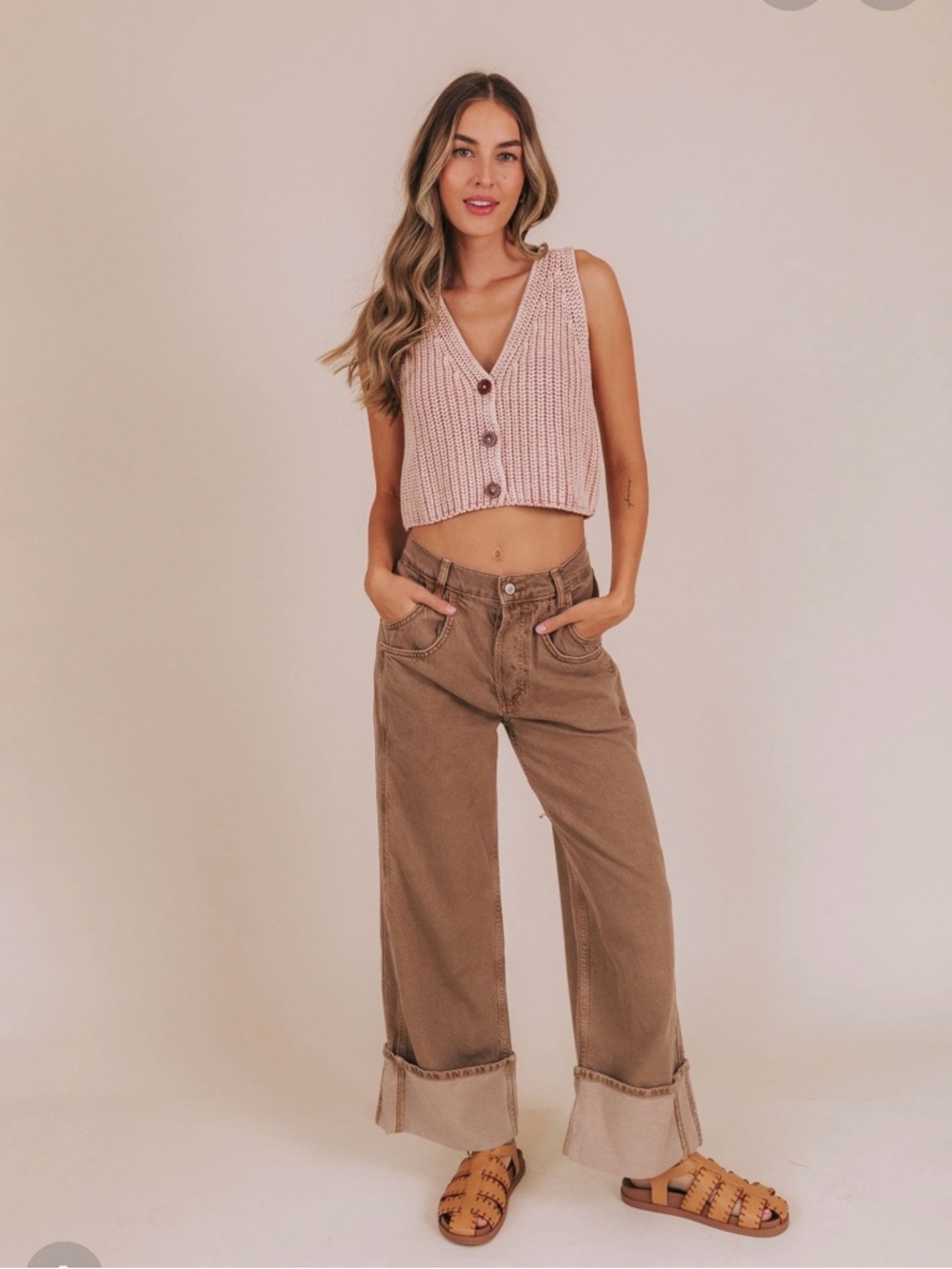 We The Free Countdown Cuffed Low Rise Jeans